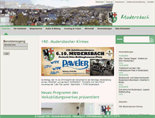Tablet Screenshot of mudersbach.net