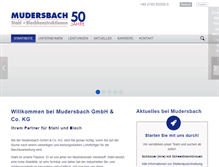Tablet Screenshot of mudersbach.com